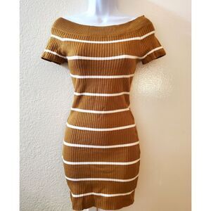 Active USA Knit Body Mini Dress Medium